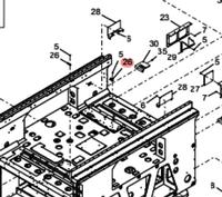  KLW-M113F-00 BRKT.,CONNECTOR Y